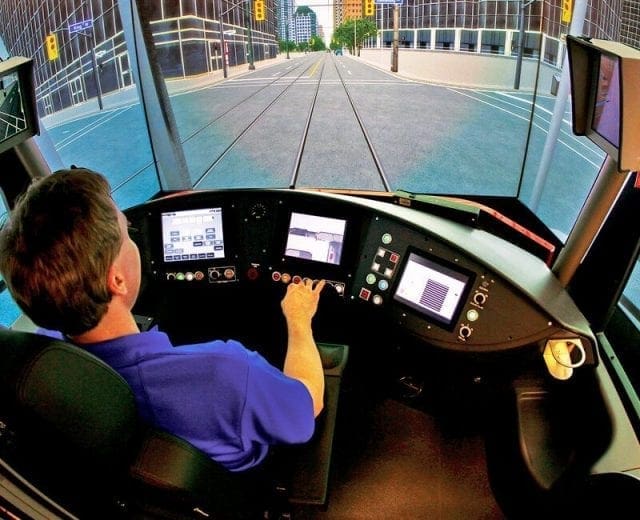 Closed Cab Rail Operator Training Simulator | FAAC